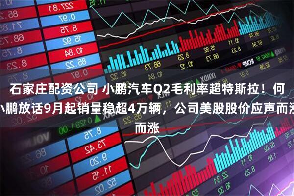 石家庄配资公司 小鹏汽车Q2毛利率超特斯拉！何小鹏放话9月起销量稳超4万辆，公司美股股价应声而涨